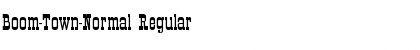 Download Boom-Town-Normal Regular Font Title Preview