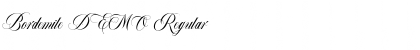Download Bordemile DEMO Regular Font Title Preview