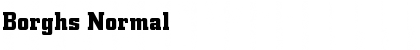Download Borghs Normal Font Title Preview