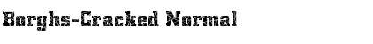 Download Borghs-Cracked Normal Font Title Preview