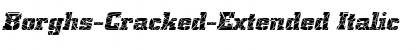 Download Borghs-Cracked-Extended Italic Font Title Preview