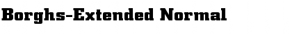 Download Borghs-Extended Normal Font Title Preview