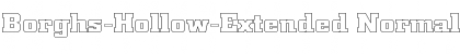 Download Borghs-Hollow-Extended Normal Font Title Preview