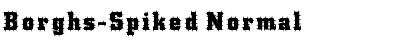 Download Borghs-Spiked Normal Font Title Preview