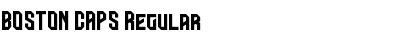 Download BOSTON CAPS Regular Font Title Preview