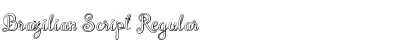Download Brazilian Script Regular Font Title Preview
