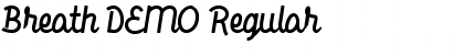Download Breath DEMO Regular Font Title Preview