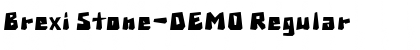 Download Brexi Stone-DEMO Regular Font Title Preview