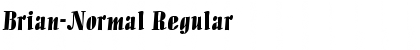 Download Brian-Normal Regular Font Title Preview