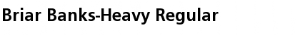 Download Briar Banks-Heavy Regular Font Title Preview