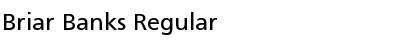 Download Briar Banks Regular Font Title Preview