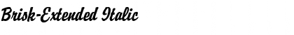 Download Brisk-Extended Italic Font Title Preview