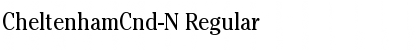 Download CheltenhamCnd-N Regular Font Title Preview