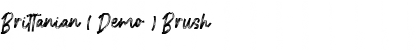 Download Brittanian ( Demo ) Brush Font Title Preview