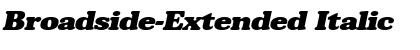 Download Broadside-Extended Italic Font Title Preview