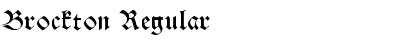 Download Brockton Regular Font Title Preview