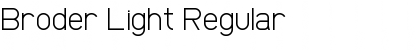 Download Broder Light Regular Font Title Preview