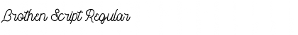 Download Brothen Script Regular Font Title Preview