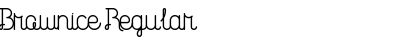 Download Brownice Regular Font Title Preview