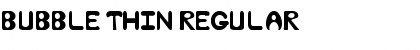 Download Bubble Thin Regular Font Title Preview