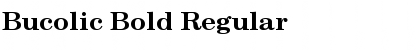 Download Bucolic Bold Regular Font Title Preview