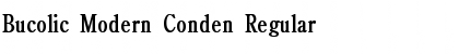 Download Bucolic Modern Conden Regular Font Title Preview