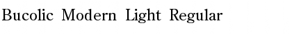Download Bucolic Modern Light Regular Font Title Preview