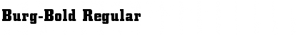 Download Burg-Bold Regular Font Title Preview