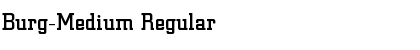 Download Burg-Medium Regular Font Title Preview