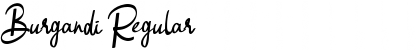 Download Burgandi Regular Font Title Preview