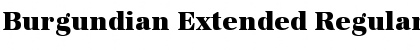 Download Burgundian Extended Regular Font Title Preview