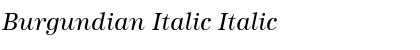 Download Burgundian Italic Italic Font Title Preview
