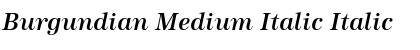 Download Burgundian Medium Italic Italic Font