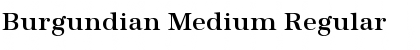 Download Burgundian Medium Regular Font Title Preview