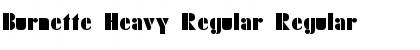 Download Burnette Heavy Regular Regular Font Title Preview