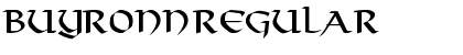 Download Buyronn Regular Font Title Preview
