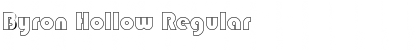 Download Byron Hollow Regular Font Title Preview