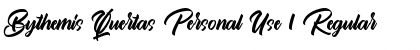 Download Bythemis Quertas Personal Use 1 Regular Font Title Preview