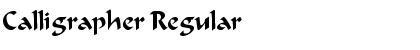 Download Calligrapher Regular Font