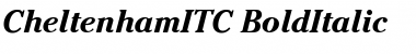 Download CheltenhamITC Bold Italic Font Title Preview