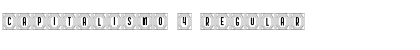 Download Capitalismo 4 Regular Font Title Preview