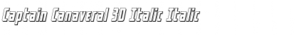 Download Captain Canaveral 3D Italic Italic Font Title Preview