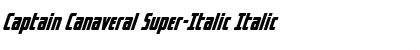 Download Captain Canaveral Super-Italic Italic Font Title Preview