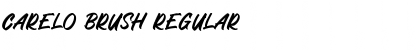Download Carelo Brush Regular Font Title Preview