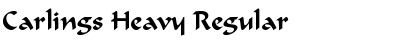 Download Carlings Heavy Regular Font Title Preview