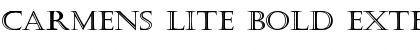 Download Carmens Lite Bold Extended Bold Font Title Preview