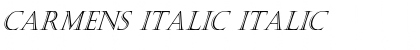 Download Carmens-Italic Italic Font Title Preview