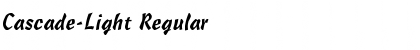 Download Cascade-Light Regular Font Title Preview