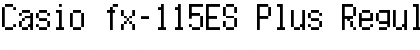 Download Casio fx-115ES Plus Regular Font Title Preview