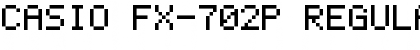 Download Casio FX-702P Regular Font Title Preview